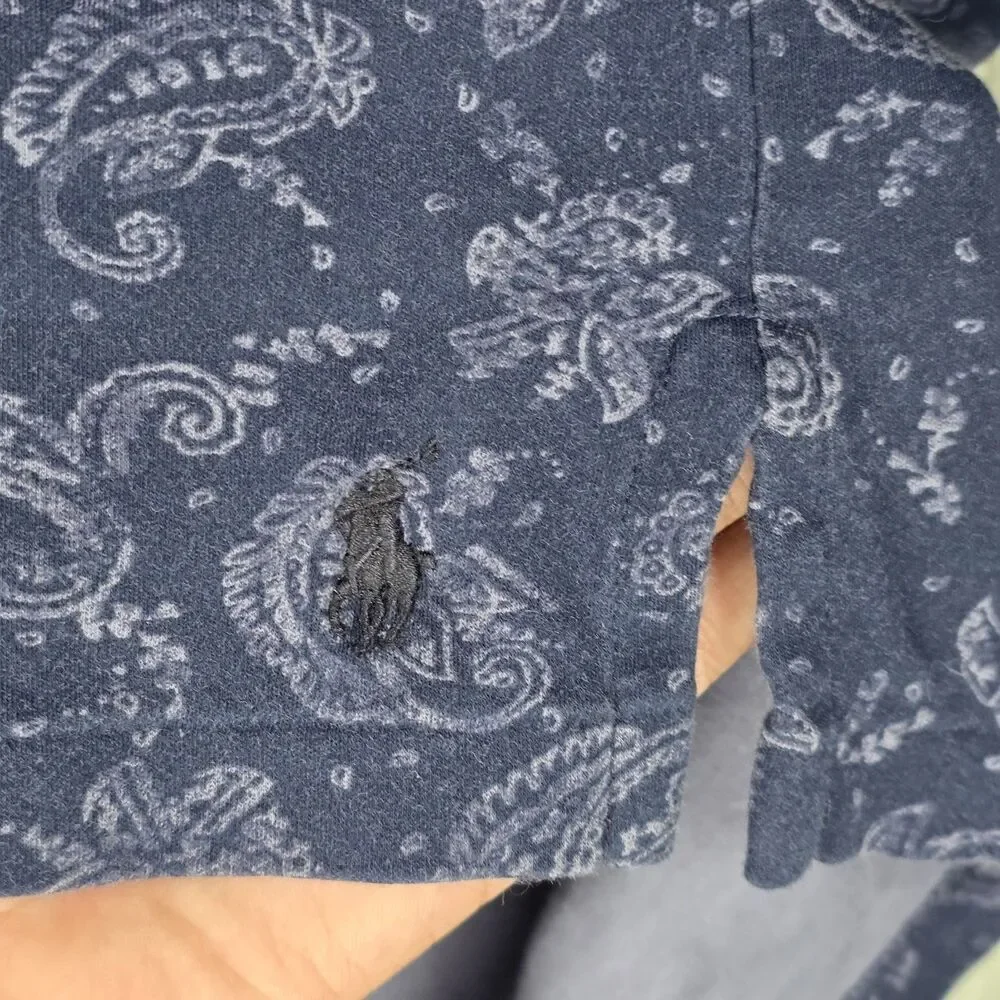 Polo Ralph Lauren Classic Fit Medium Paisley Polo Blue Bandana Print